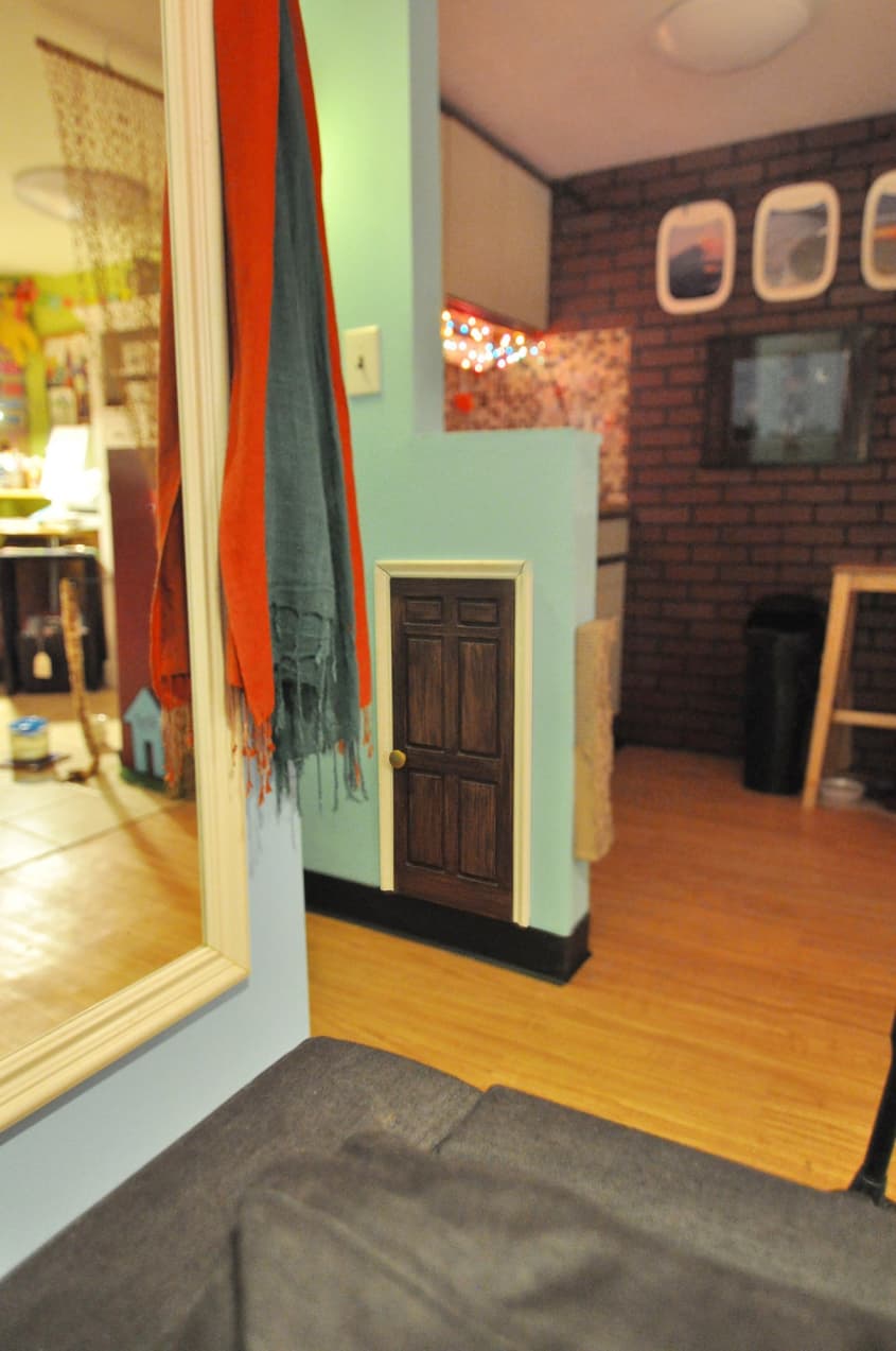 Laura Lee’s Bright & Playful Basement Studio Apartment Therapy